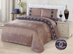 JE08 JACQUARD/300 THREAD COTTON BEDDING SET (CHANNEL INFUSION)