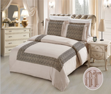 CA07 600 THREAD   COTTON, HAND MADE  BEDDING SET