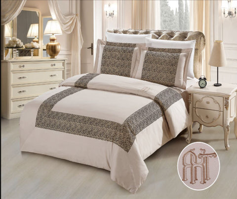 CA07 600 THREAD   COTTON, HAND MADE  BEDDING SET