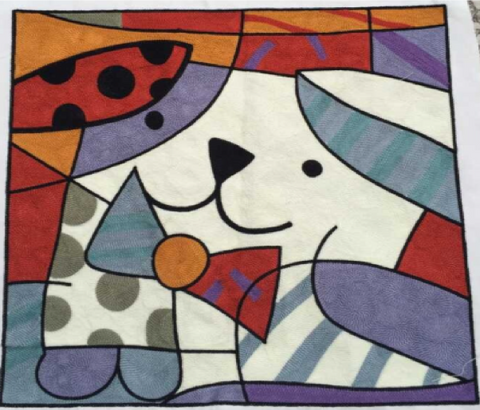 CH02 EMBROIDERY  CUSHION PILLOW