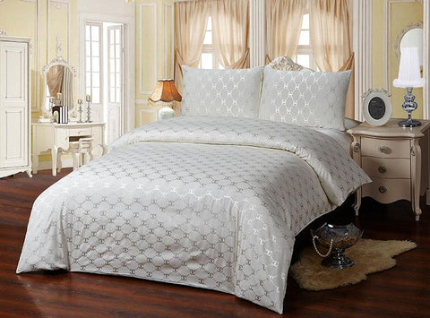 JA06B  JACQUARD/300 THREAD COTTON BEDDING SET (CHANNEL INFUSION)