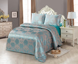 JA39 JACQUARD/300 THREAD COTTON BEDDING SET (CHANNEL INFUSION)