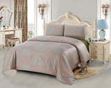 JA47 JACQUARD/300 THREAD COTTON BEDDING SET (CHANNEL INFUSION)
