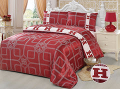 JE09 JACQUARD/300 THREAD COTTON BEDDING SET (CHANNEL INFUSION)