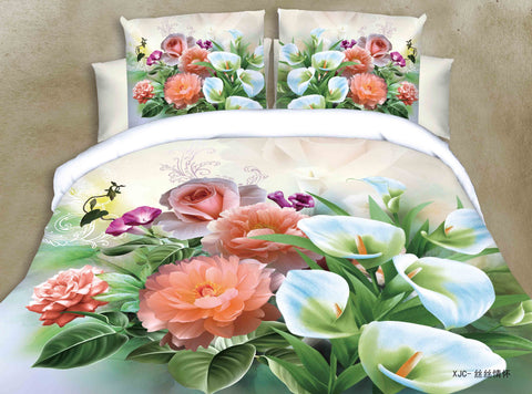 MP43 MICROFIBER/  300 THREAD  COTTON BEDDING SET