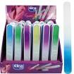 Nail files glass  Elina 19,5x2cm with protective cover in the Display