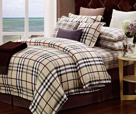 VA09  BURBERRY  INFUSION , 600 THREAD COTTON BEDDING SET